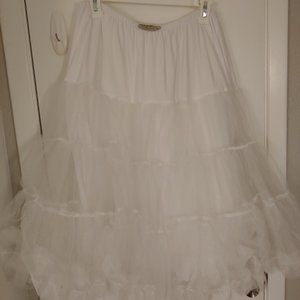White 26" petticoat